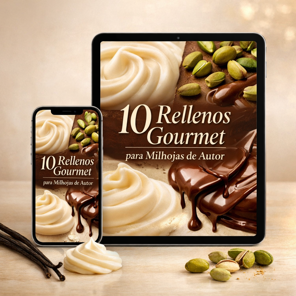 Master en Repostería en Casa: Milhojas y Galletas Gourmet: El Manual del Negocio Dulce + "Pack de 10 Rellenos Gourmet para Milhojas"