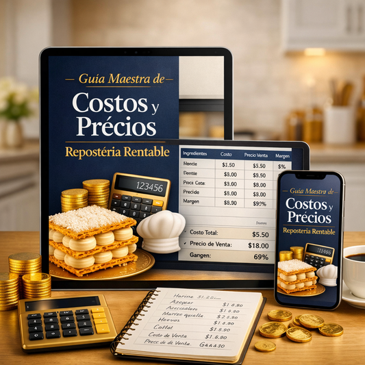 Master en Repostería en Casa: Milhojas y Galletas Gourmet: El Manual del Negocio Dulce + "Guía de Costos y Precios: No pierdas ni un centavo al vender"