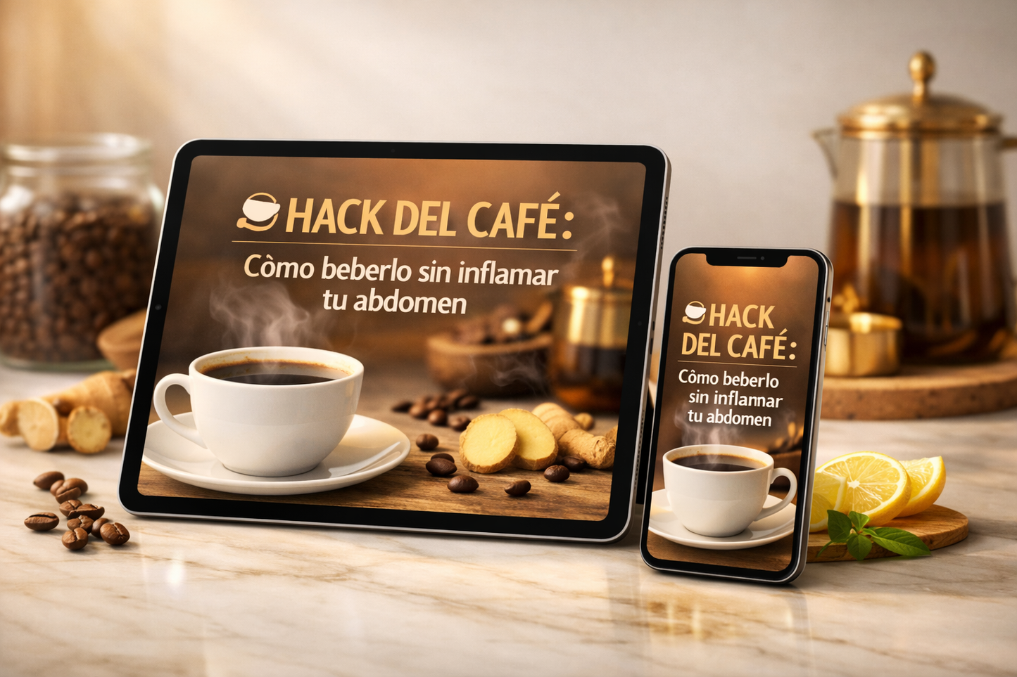 Adiós Hinchazón 3-Day Reset + 3 BONOS Exclusivos + El Planificador de Cenas +☕ HACK DEL CAFÉ
