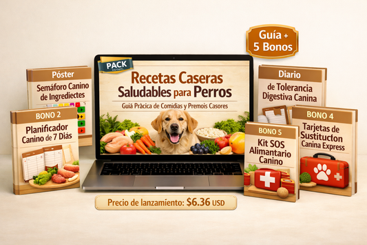 Pack Recetas Caseras Saludables para Perros + 5 Herramientas Gratis